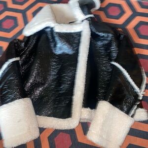 Boohoo Cream Fleece Jacket